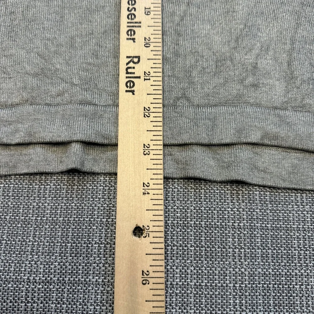 Banana Republic Silk Cashmere V-Neck Sweater Mens Large Gray Long Sleeve